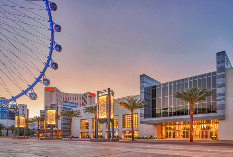Image of the exterior of Caesars Forum, Las Vegas.